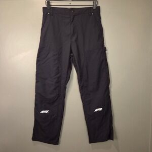 Formula 1 X Pacsun Men's Straight Leg Nylon Carpenter Pants Streetwear, Size 32